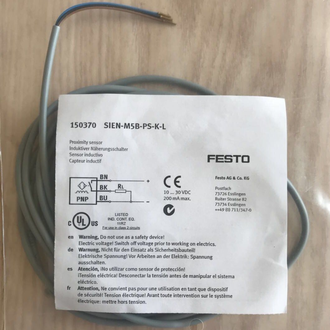 1PC FESTO SIEN-M5B-PS-K-L 150370 Proximity Switch Free Shipping SIENM5BPSKL