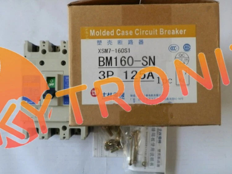 1Pcs Shihlin BM160-SN 3P 125A Molded case circuit breaker