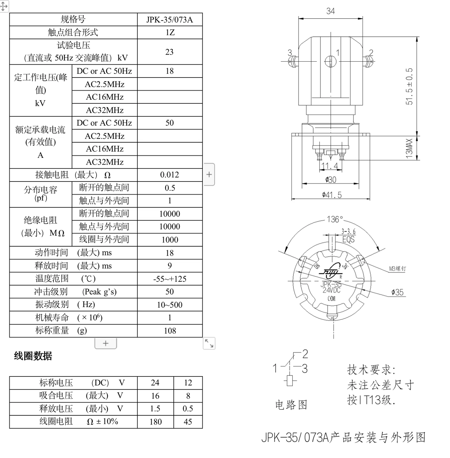 new JPK-35/073A 50A 23KV 24VDC Ceramic High Voltage Vacuum Relay