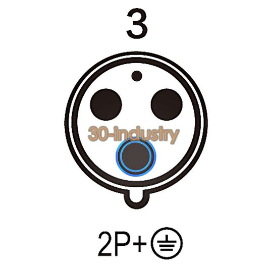 MENNEKES Typ-128A Wall Mounted Receptacle 63A 3P IP67 230V - MENNEKES