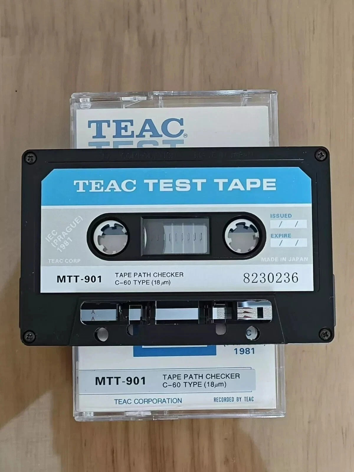 1PCS TEAC MTT-901 TEST TAPE TAPE PATH CHECKER C-60 TYPE 18UM