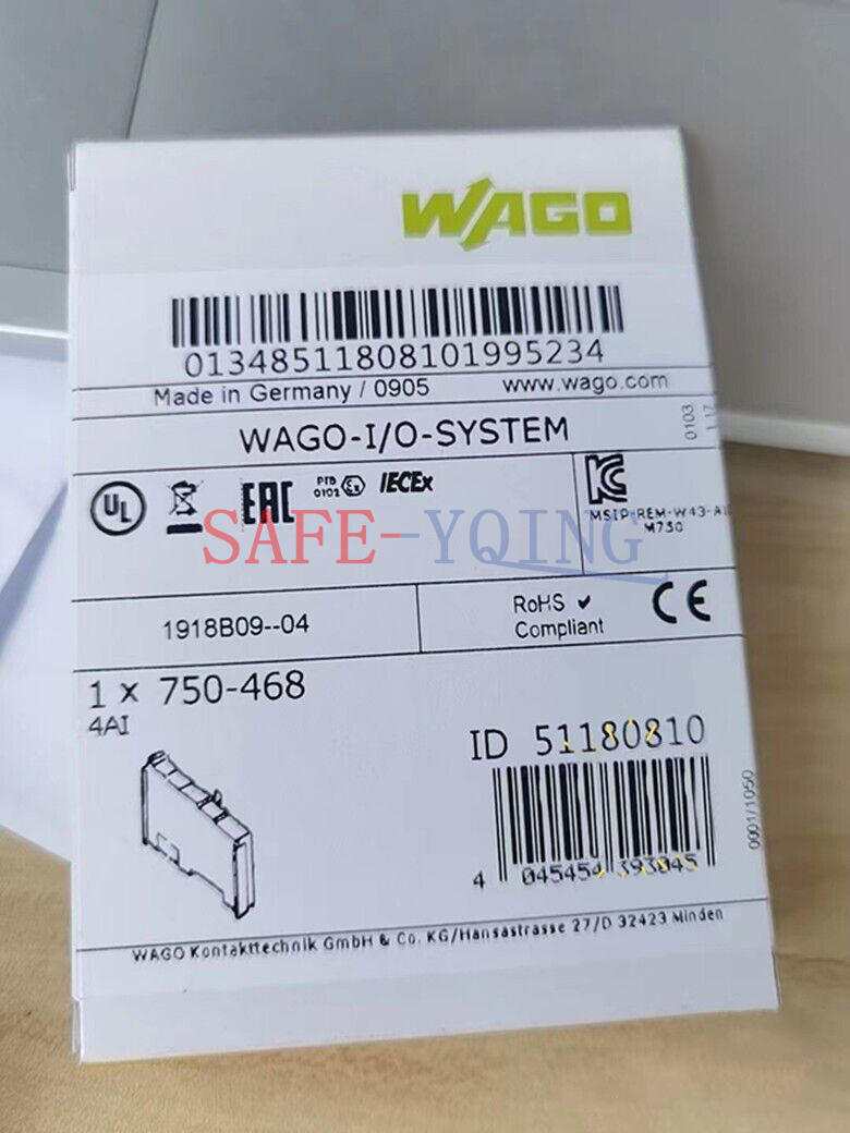 new ONE WAGO 750-468 4-channel analog input module - WAGO