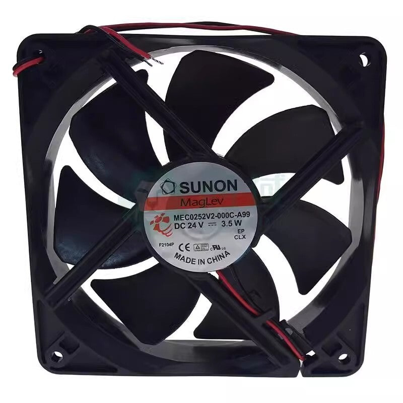 SUNON MEC0252V2-000C-A99 12025 DC24V 3.5W 12CM 2-Wire Silent Cooling Fan
