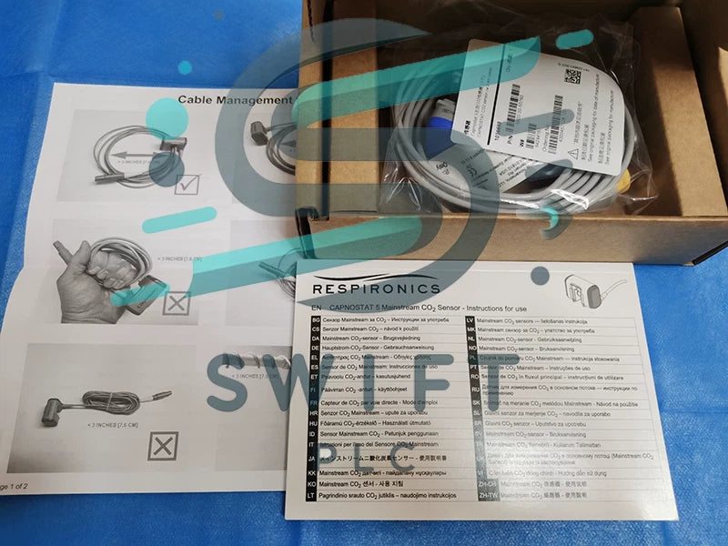 Capnostat 5 mainstream CO2 sensor,