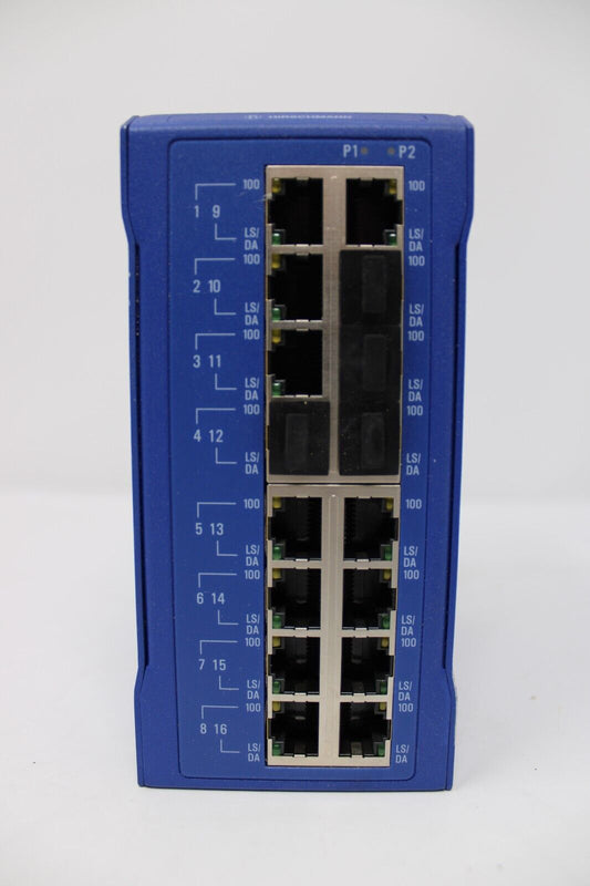 used Hirschmann Spider II 16TX EEC Rail Switch SPIDERII16TXEEC - HIRSCHMANN