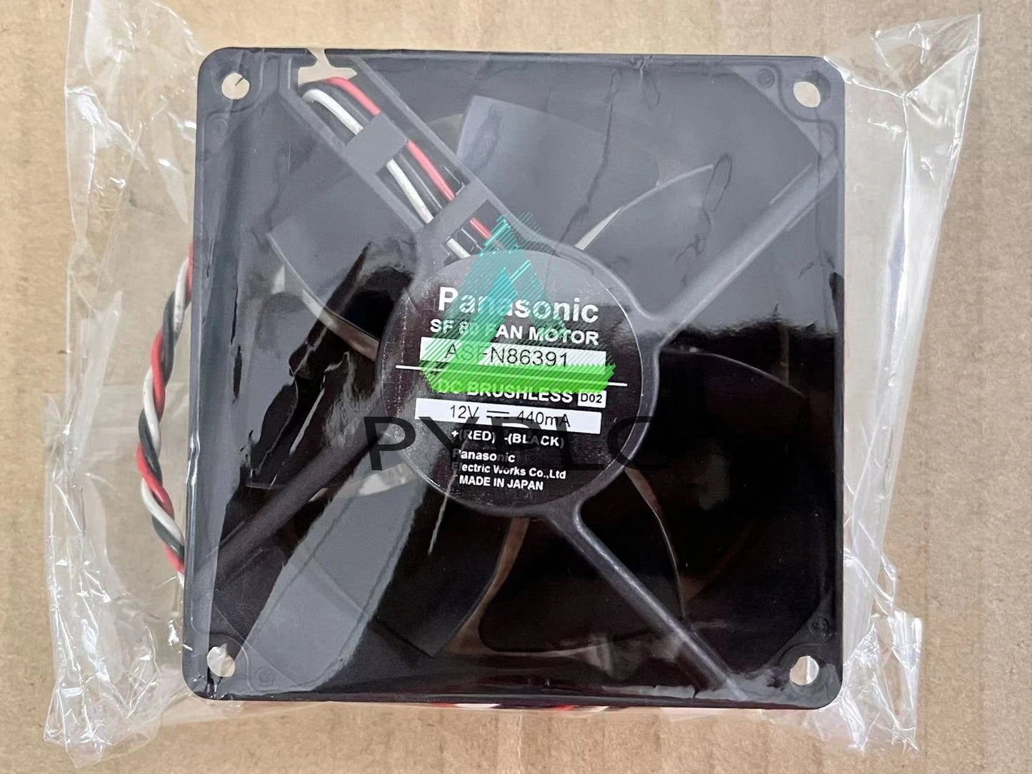 1PCS Panasonic Fan SF80 ASFN86391 DC12V 440mA 80*80*25MM 3 Pin~