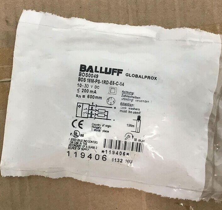 BOS 18M-PS-1RD-E5-C-S4 Photoelectric Sensor spot - BALLUFF
