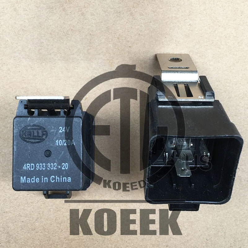 1pc HELLA 4RD933332-20 Power Relay 24VDC 10/20A