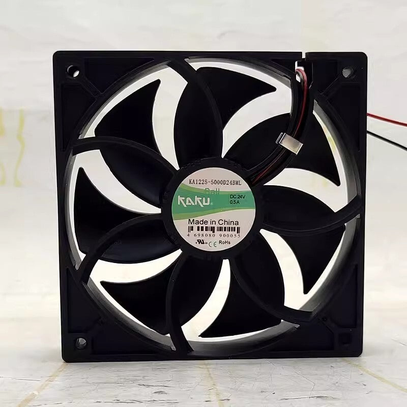 KAKU KA1225-5000D24BML DC24V 0.5A 2-Wire Ball Cooling Fan