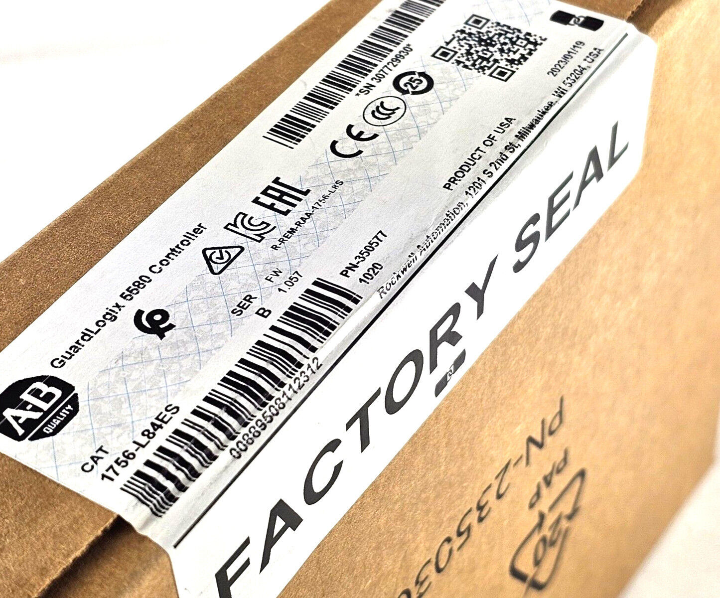 Allen Bradley 1756-L84ES GuardLogix 5580 Controller AB - ALLEN BRADLEY