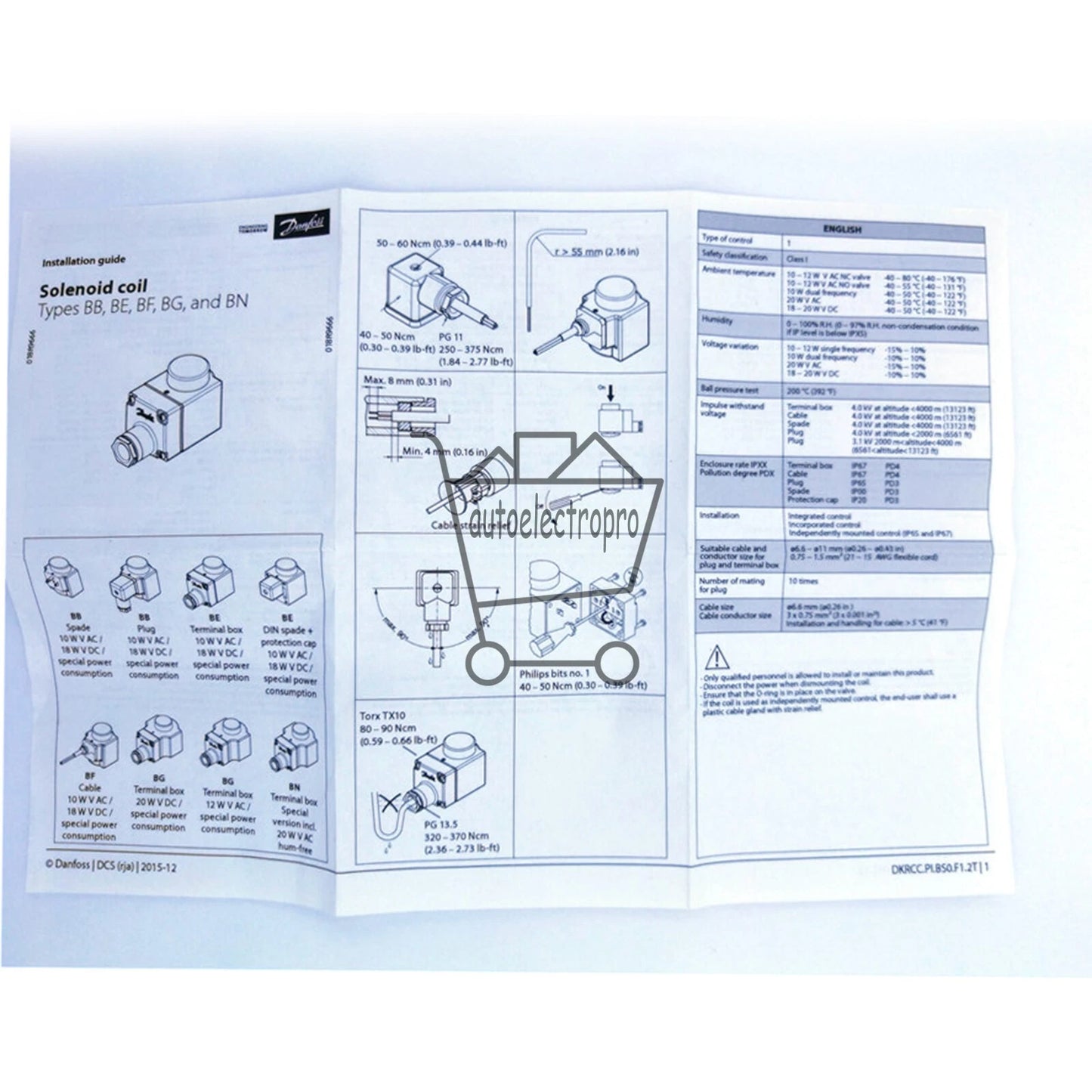 1PCS DANFOSS BE230AS 018F6701 Solenoid Valve Coil