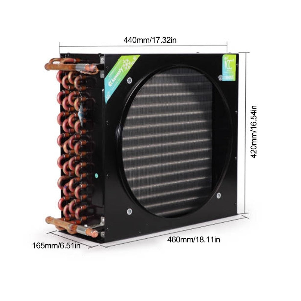 2HPFNA 2.80/13.0 Condenser Air/Water-cooled Aluminum-Cu Fin-Tube Heat Exchanger