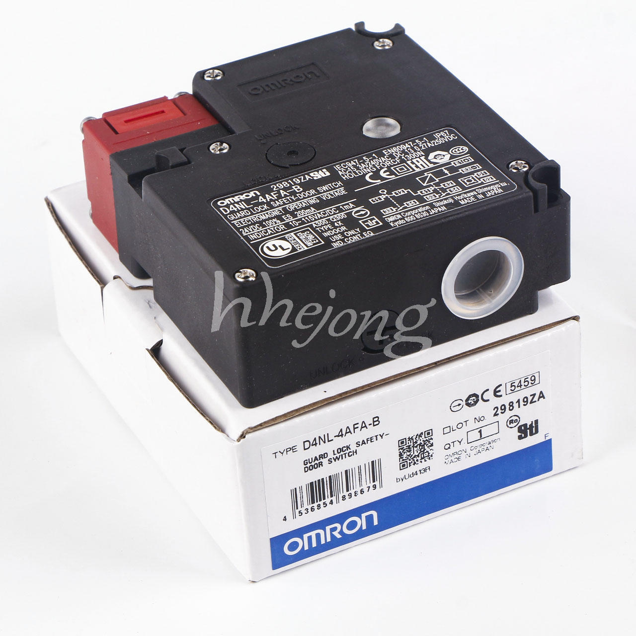 Omron D4NL-4AFA-B Guard Lock Safety-Door Switch Plc Module - OMRON