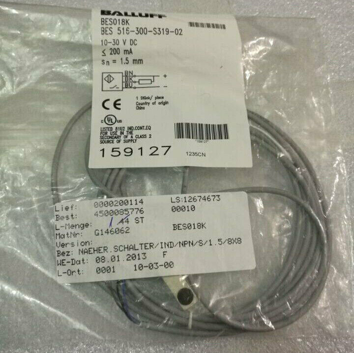 1PC BALLUFF Proximity sensor BES 516-300-S319-02 - BALLUFF