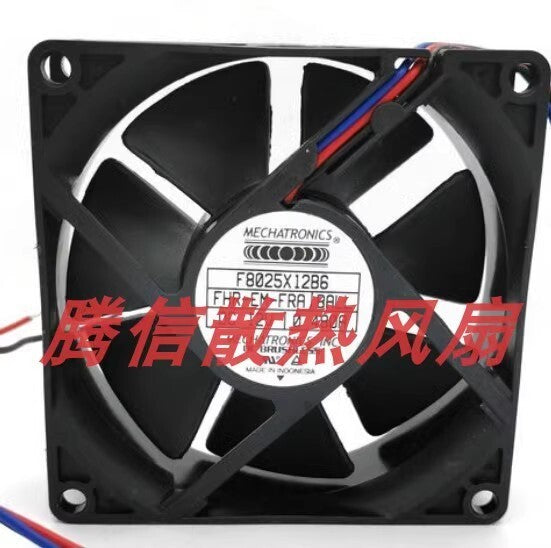 MECHATRONICS F8025X12B6 8025 DC12V 0.48A 8CM 3-Wire Cooling Fan