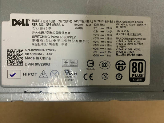 new FOR DELL PRECISION T5500 T5400 875W PSU W299G POWER SUPPLY
