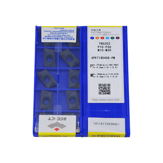 20pcs APKT160408-PM YBG202 CNC Milling Inserts Free Shipping