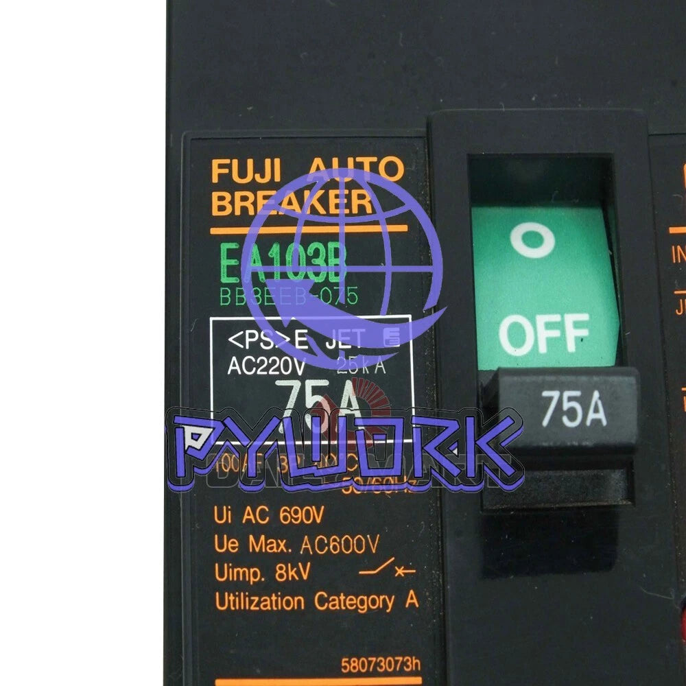 1PCS FUJI EA103B 3P 75A Circuit Breaker