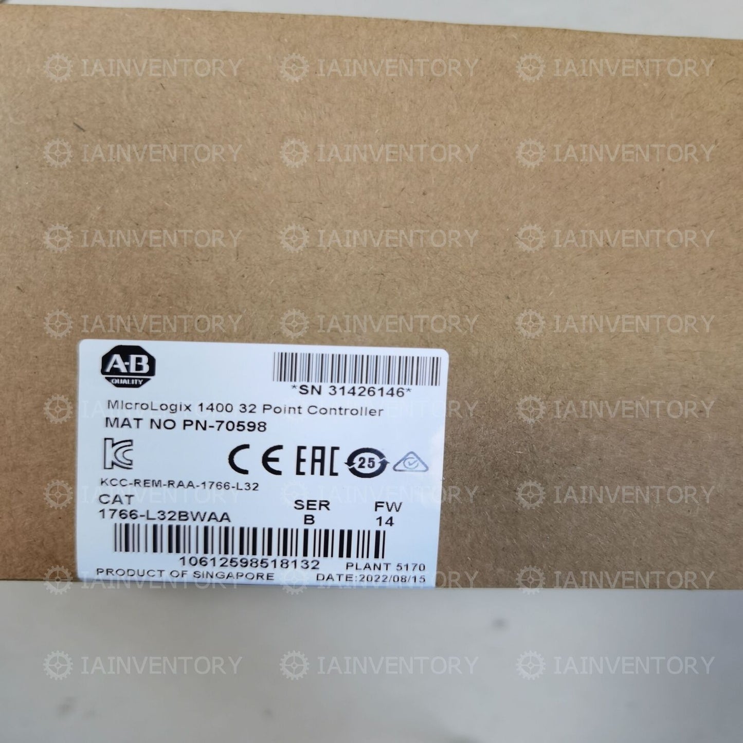 Allen-Bradley 1766-L32BWAA 32-Point Controller Fast Shippable - ALLEN-BRADLEY
