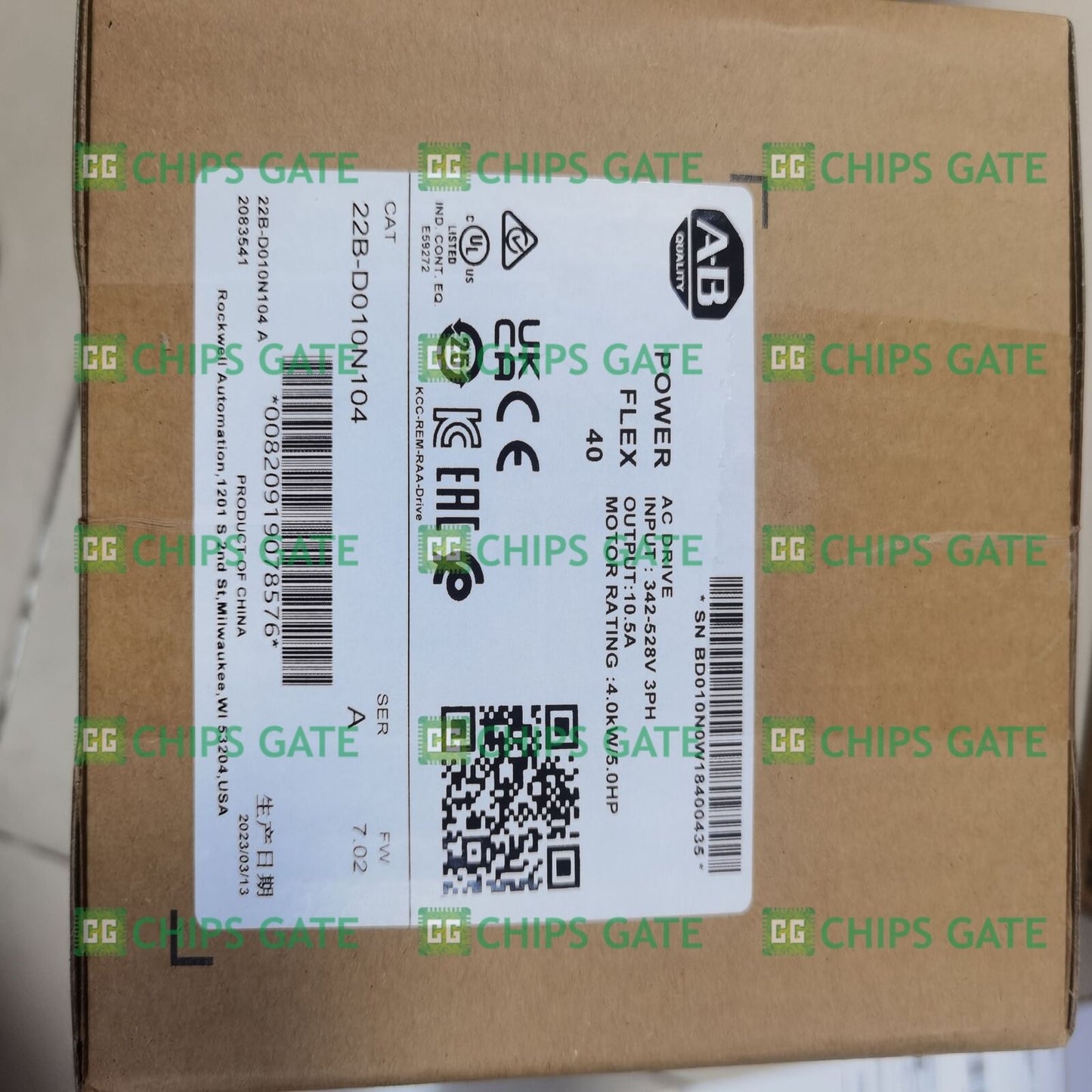 New 22B-D010N104 4.0 kW 5 HP AC Drive - SINTRA DRIVES