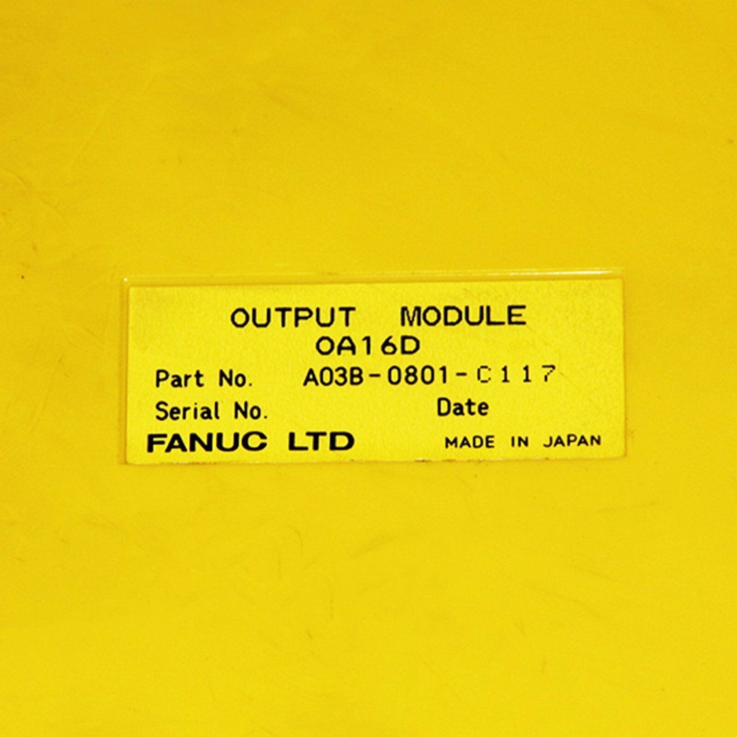 Used Fanuc A03B-0801-C117 Module – Tested & Working - FANUC