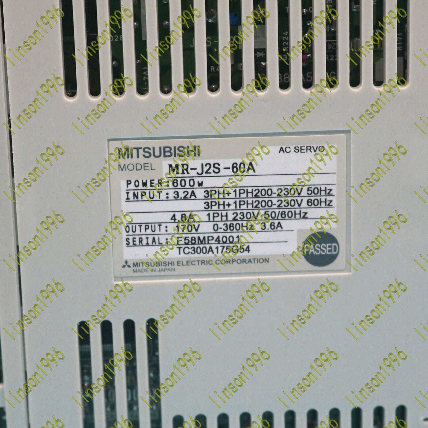 Used Mitsubishi MRJ2S60A AC Servo Driver - MITSUBISHI
