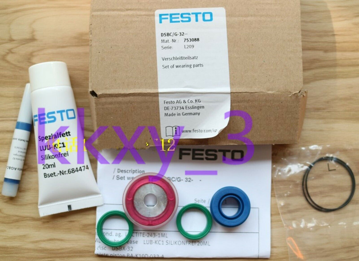 FESTO Cylinder Repair Kit (Model: DSBC/G-32-753088) - FESTO
