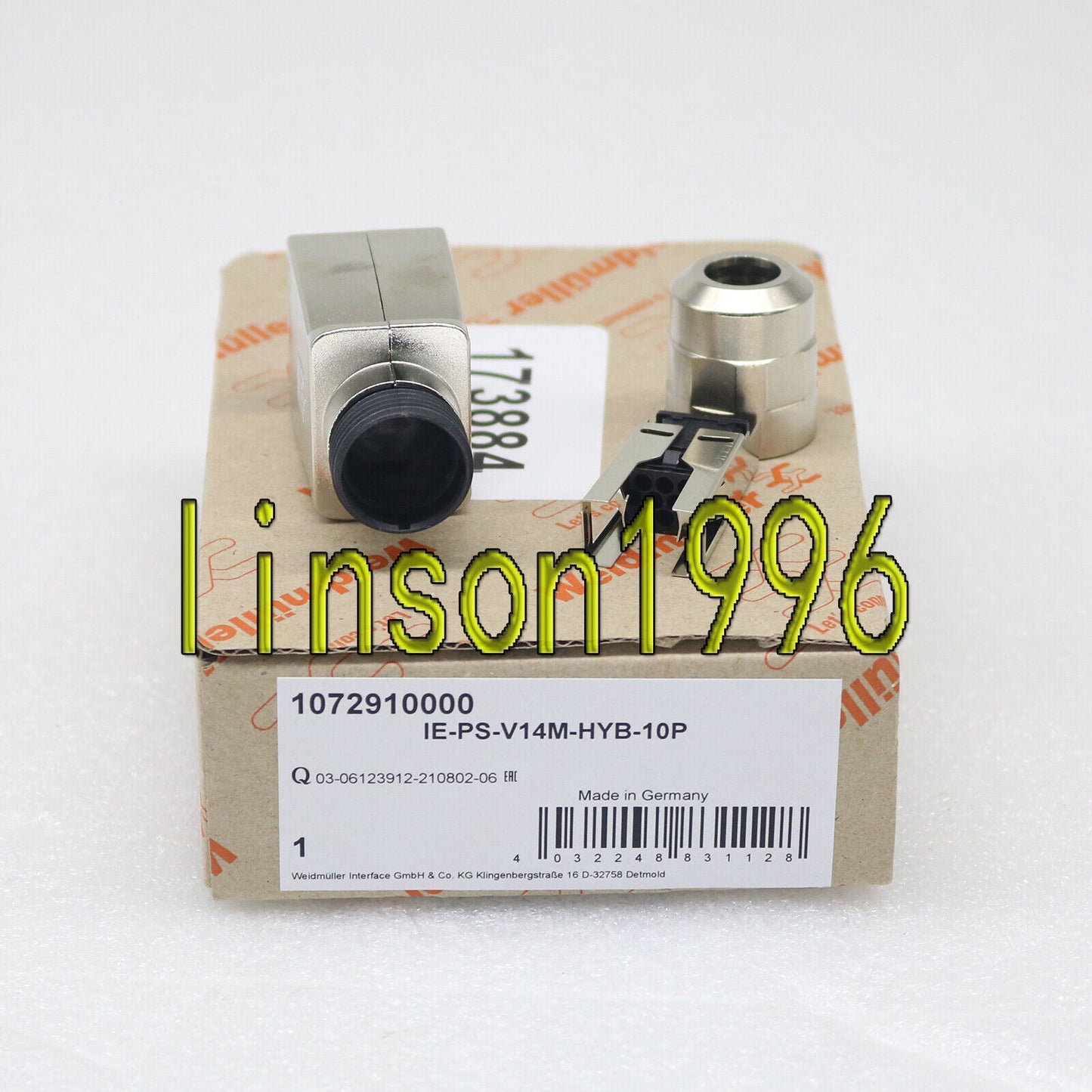 ONE Weidmuller 1072910000 Connector IE-PS-V14M-HYB-10P 60 days - ONE WEIDMULLER