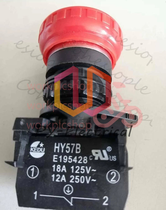 1PCS KEDU HY57B Emergency Stop Push Button Switch