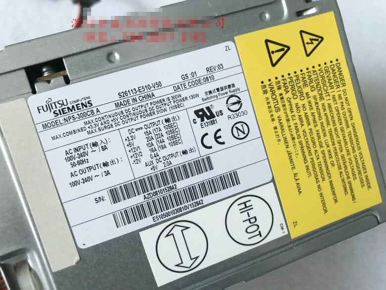 1pcs S26113-E462-V50 FS216U300PCW power supply