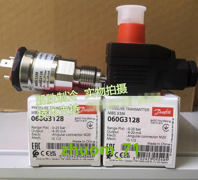 1PC Danfoss pressure sensor MBS33M 060G3128