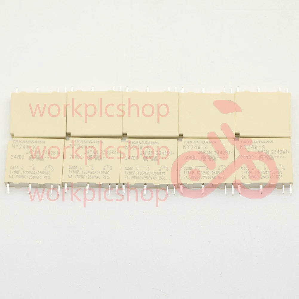 10PCS TAKAMISAWA NY24W-K 24VDC DC24V Power Relay 4Pins 5A #US