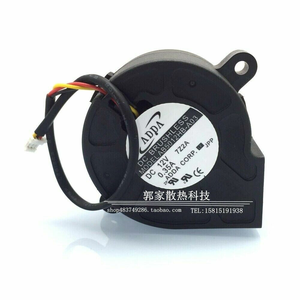 ADDA 5025 5CM 12V 0.35A AB5012HB-A03 for ground-based projector cooling fan