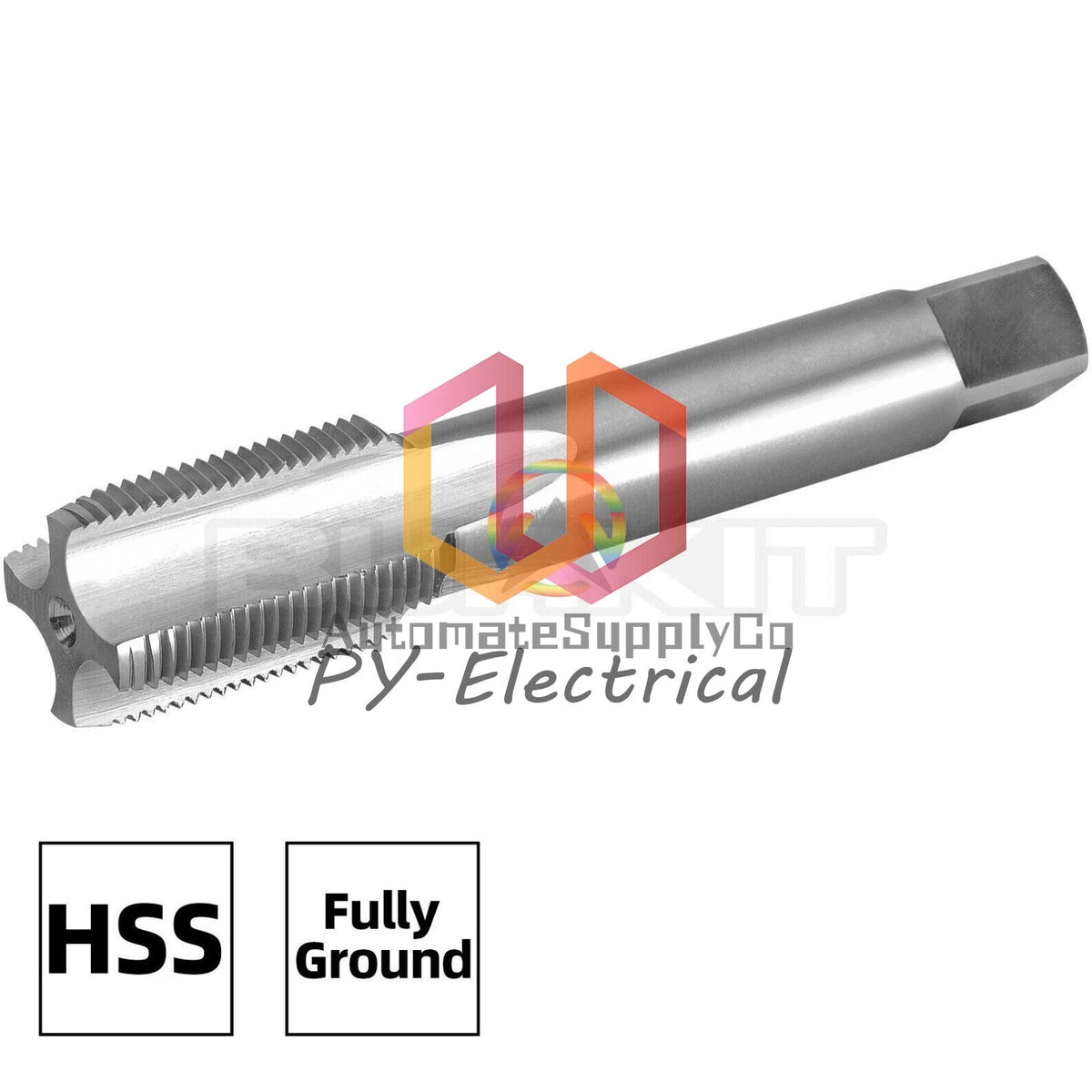 M38 X 2 Thread Tap Right Hand, HSS M38x2.0 Straight Fluted Machine Tap