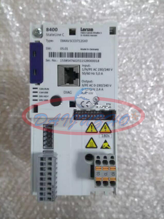 Used Lenze Inverter E84AVSCE3712SX0 0.37KW In-Stock - LENZE