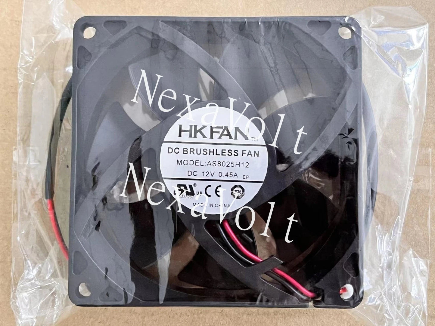 1PC HK FAN AS8025H12 12V 0.45A 8025 high wind mute chassis cooling fan