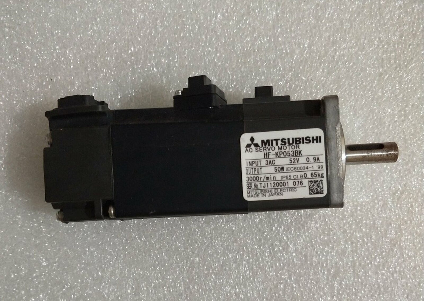 Mitsubishi HF-KP053BK 50W AC Servo Motor Used, Tested, Good Condition - MITSUBISHI