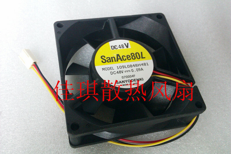 1pcs Sanyo 109L0848H481 8025 48V 0.09A cooling fan