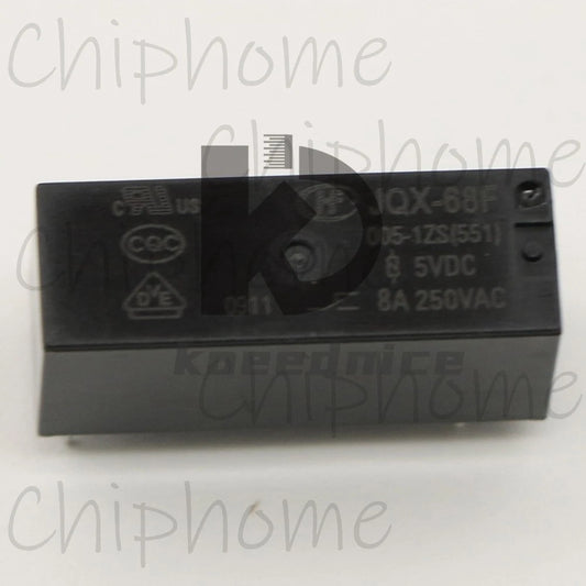 10Pieces HongFa JQX-68F-005-1ZS Power relay 5VDC 8A 5Pins