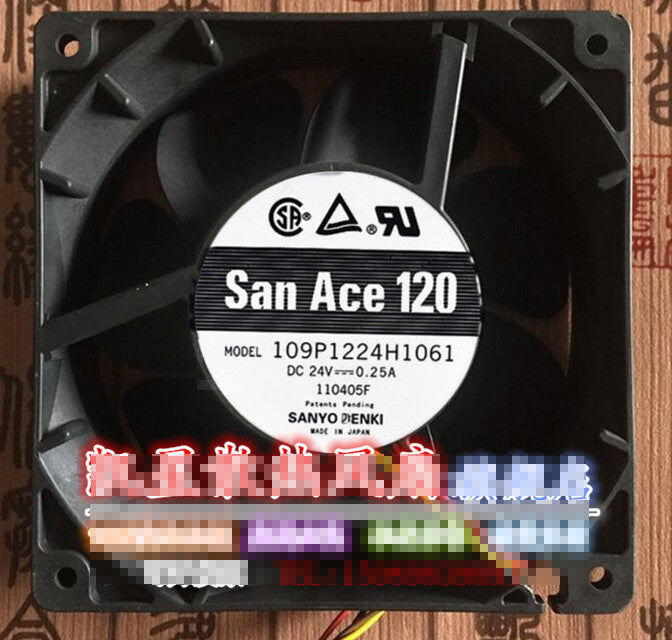1pcs Sanyo 109P1224H1061 12025 24V 0.25A 12CM inverter fan
