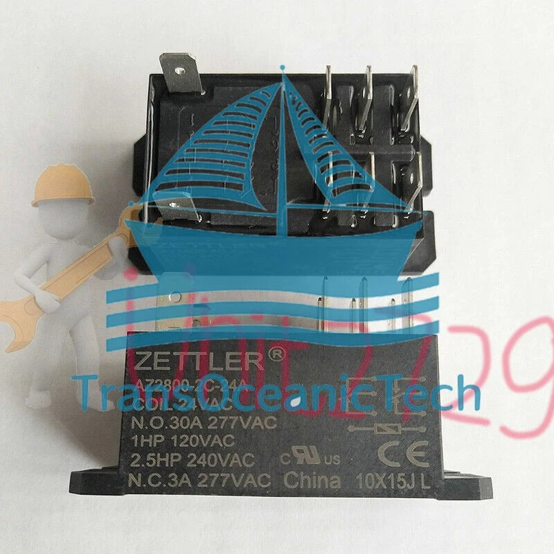 2PCS Power Relay 24VAC 8Pin 30A 277VAC AZ2800-2C-24A ~