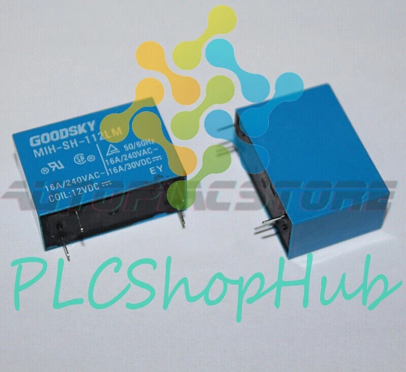 10Pcs Goodsky MIH-SH-112LM OMIH-SH-112LM Power Relay 16A 12VDC 4 Pins~