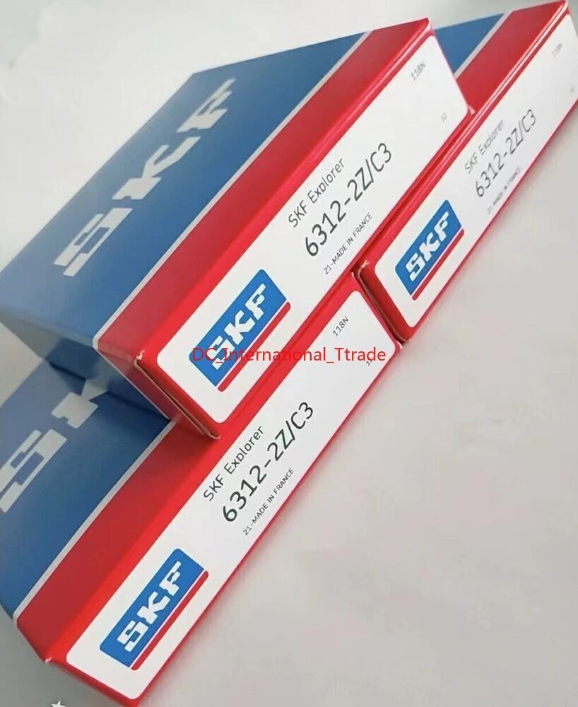 SKF 6312-2Z/C3 Deep Groove Ball Bearing 1PCS