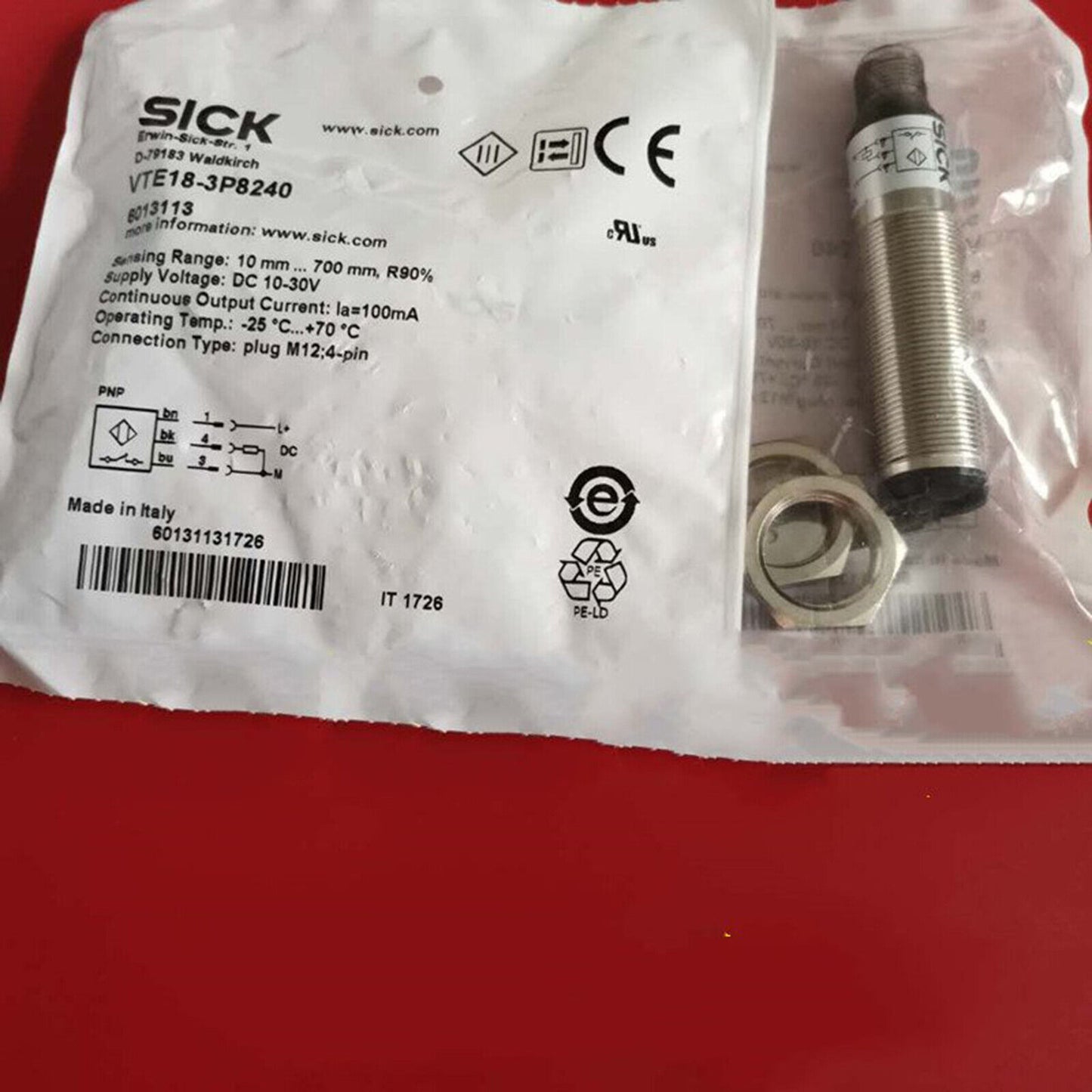 New ONE SICK Photoelectric Switch Sensor VTE18-3P8240 Fast - ONE SICK
