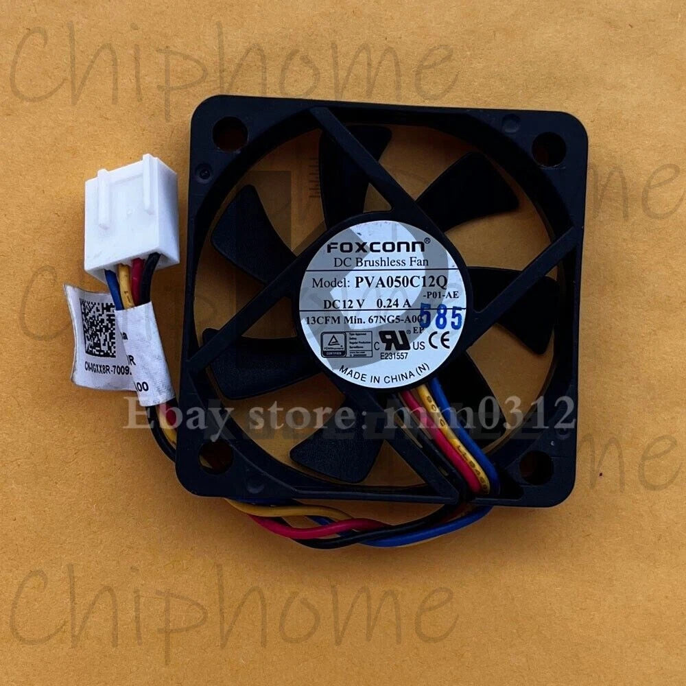 1PCS FOXCONN PVA050C12Q -P01-AE 5010 12V 0.24A PWM Silent Fan 4pin