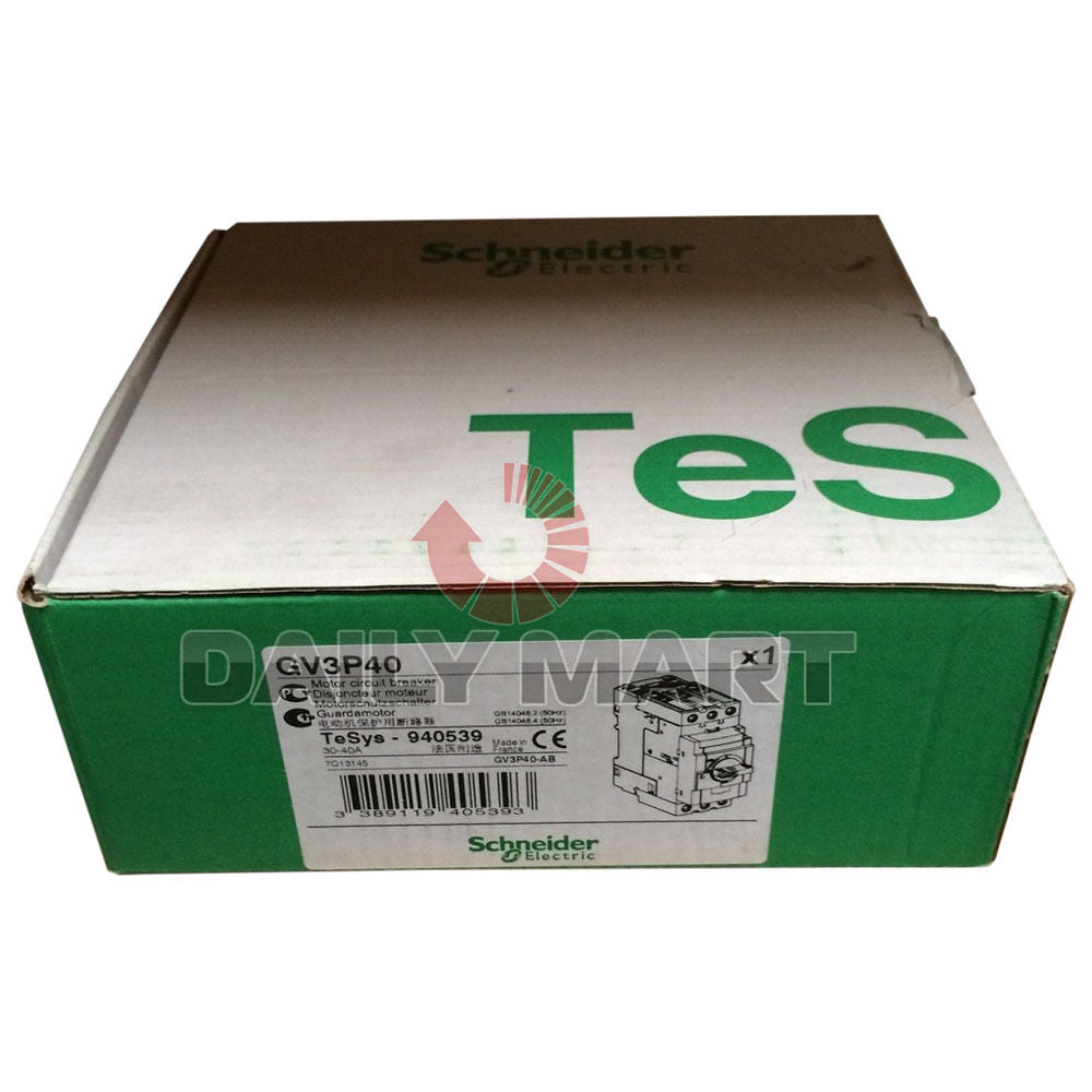 new Schneider Electric GV3-P40 GV3P40 30 kW 3P Pole Thermal Magnetic Circuit Breaker