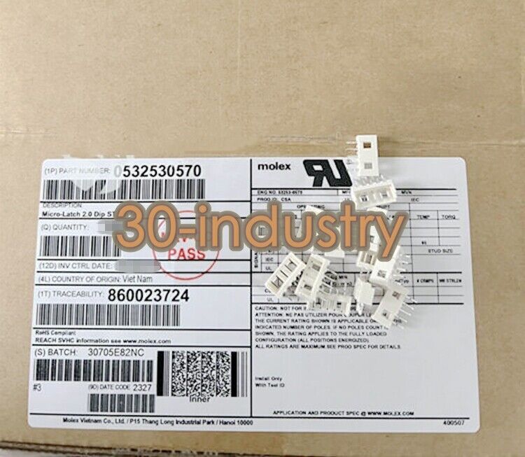 1000pcs New 53253-0570 Micro Latch Connector 5P 2.0MM - KOEED
