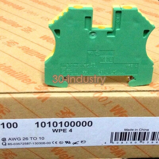 100pcs Weidmuller WPE 4 Terminal Blocks - Model 1010100000 - WEIDMULLER