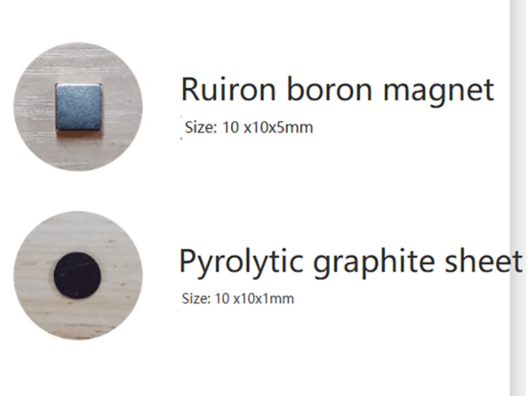 Passive Magnetic Levitation Pyrolytic Graphite Magnetic Levitation Experiment\