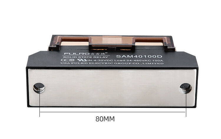 new Industrial solid state relay SAM40100D 100A In=4-32VDC Load=24-480VAC